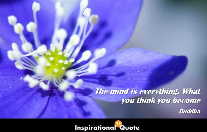 Buddha – The mind is everything. What you think you become