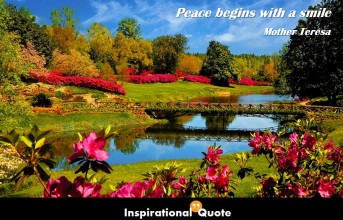 Mother Teresa – Peace begins with a smile